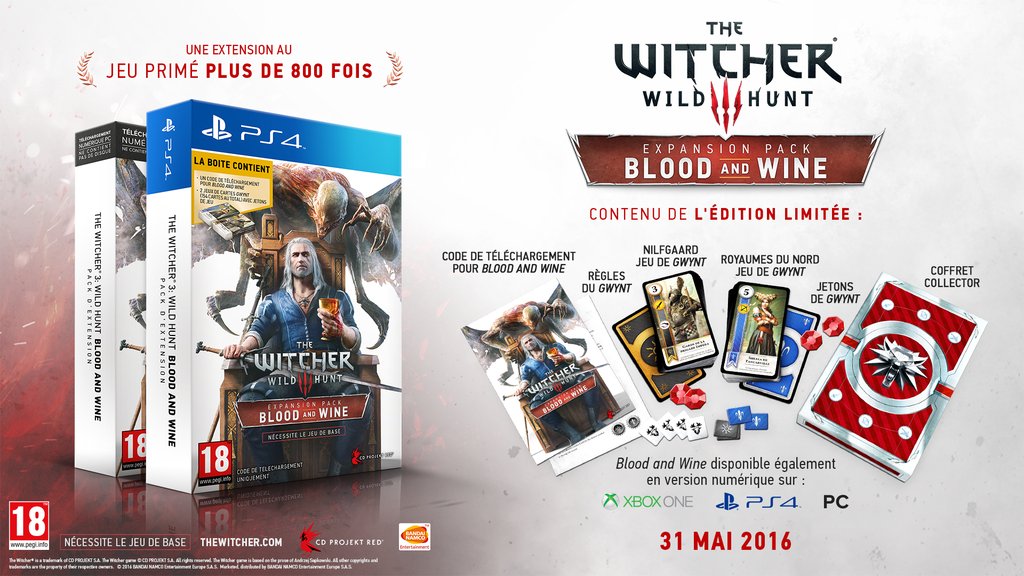 The Witcher 3 : Blood and Wine - Cartes de Gwynt de Skellige