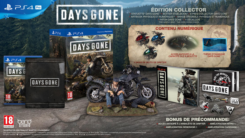 [2019-04-26] Days gone collector-Exclu ps4 Days-gone-édition-collector